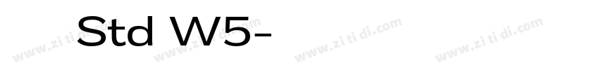 華康儷黑 Std W5字体转换